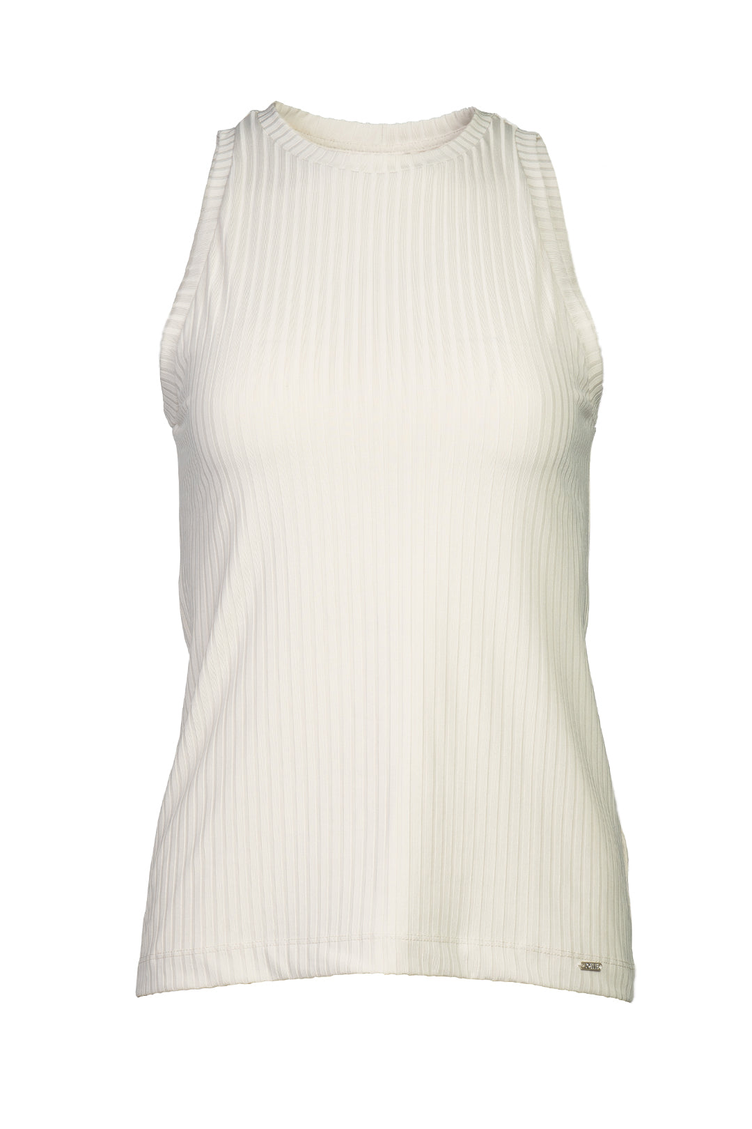 Camisole grège col rond | Louisa