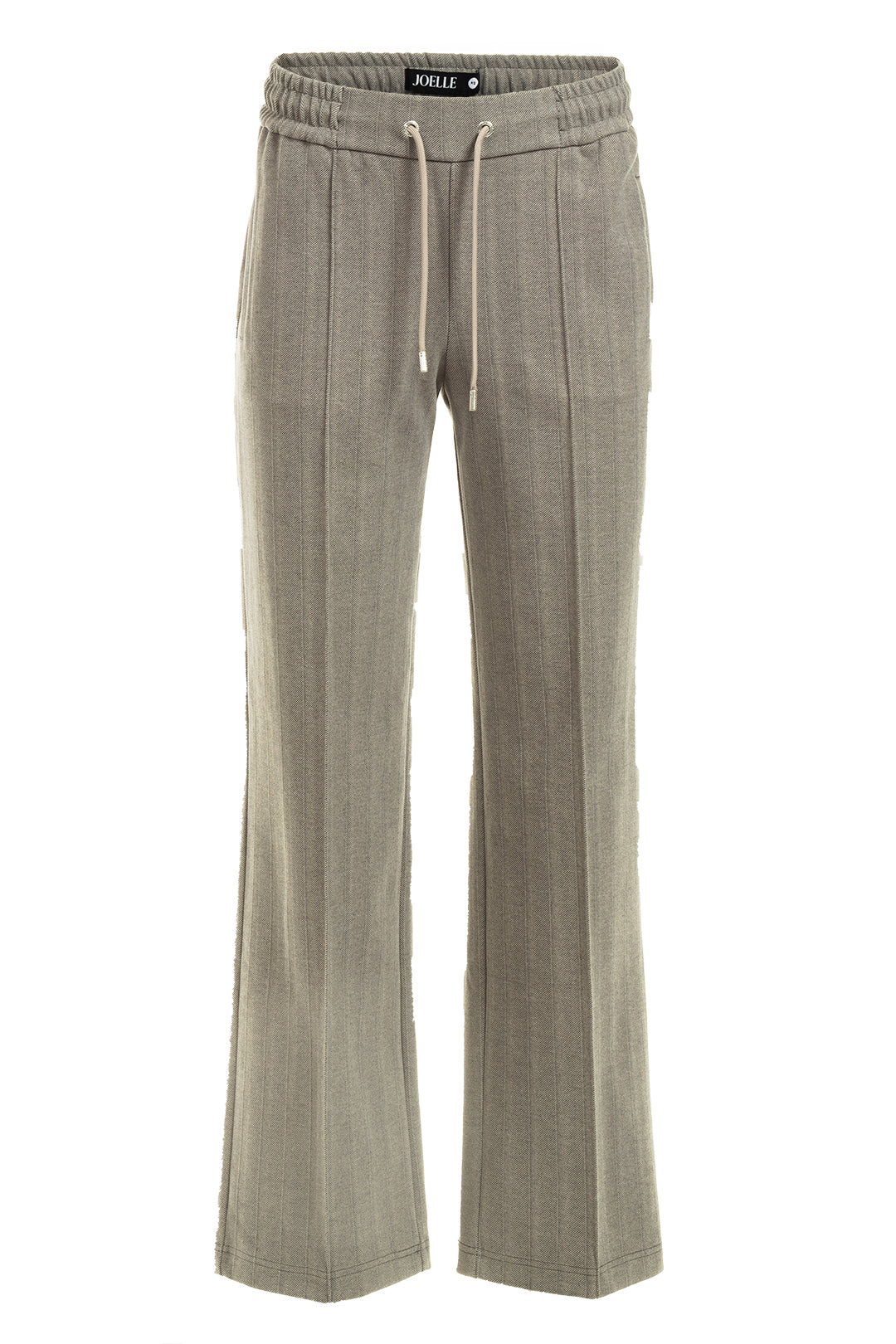 Gray herringbone patterned pants | Barlee