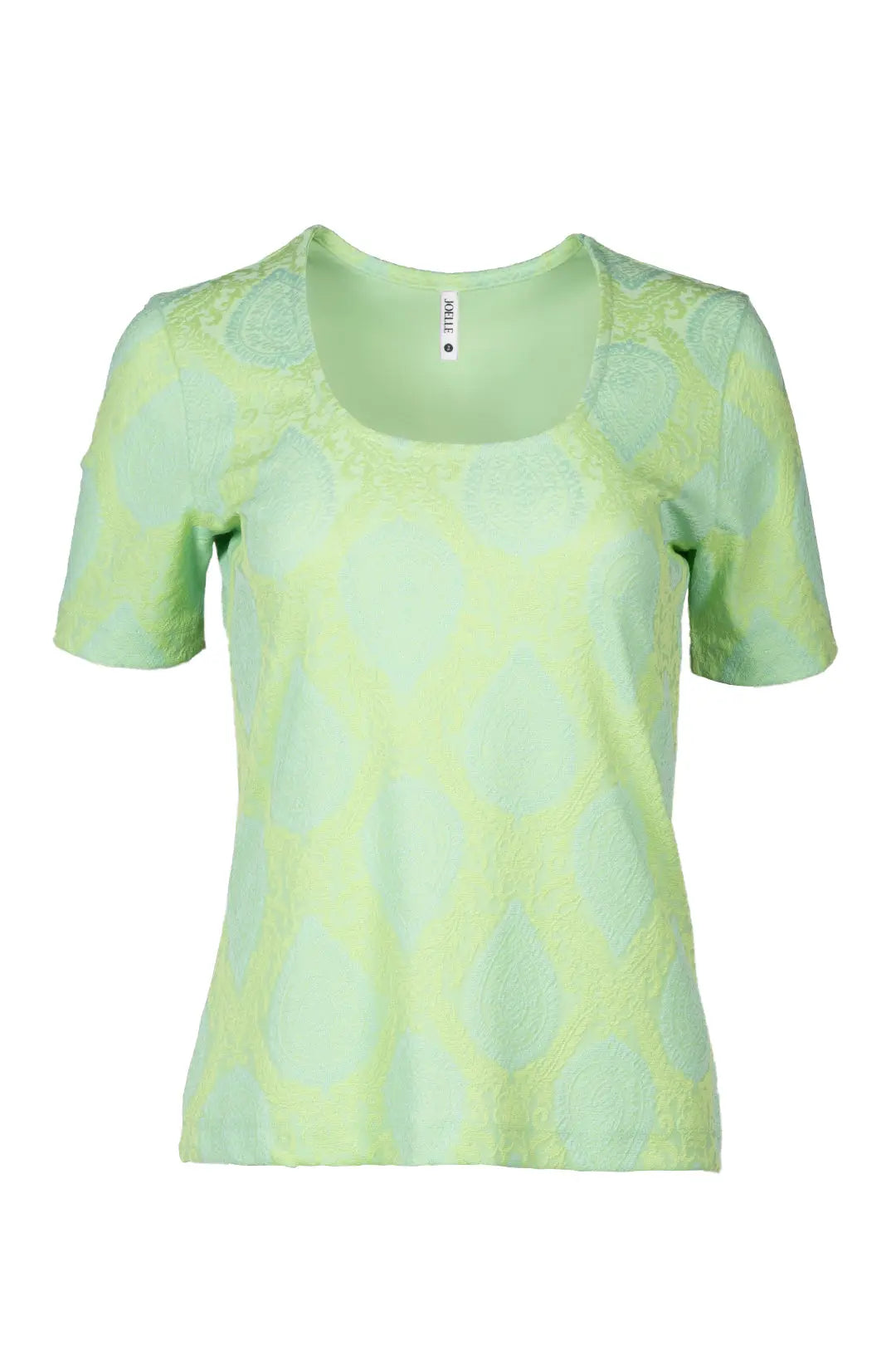 Chandail vert menthe à motifs | Elliot JOELLE Collection