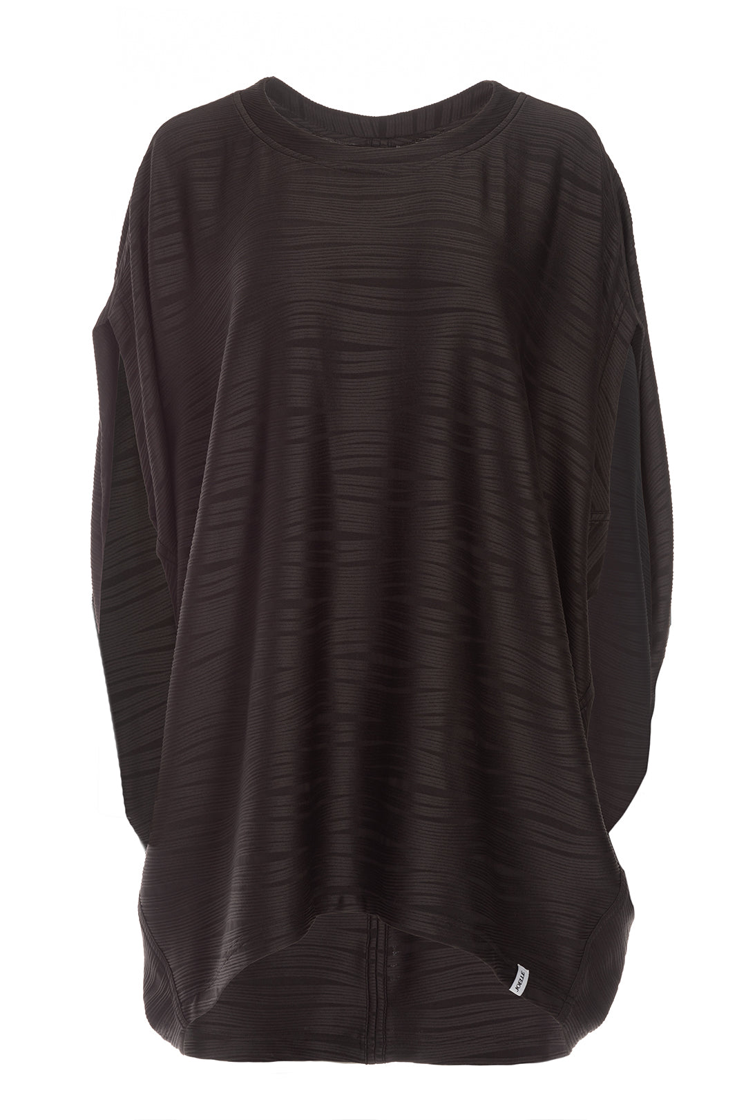 Loose textured black sweater | Valli