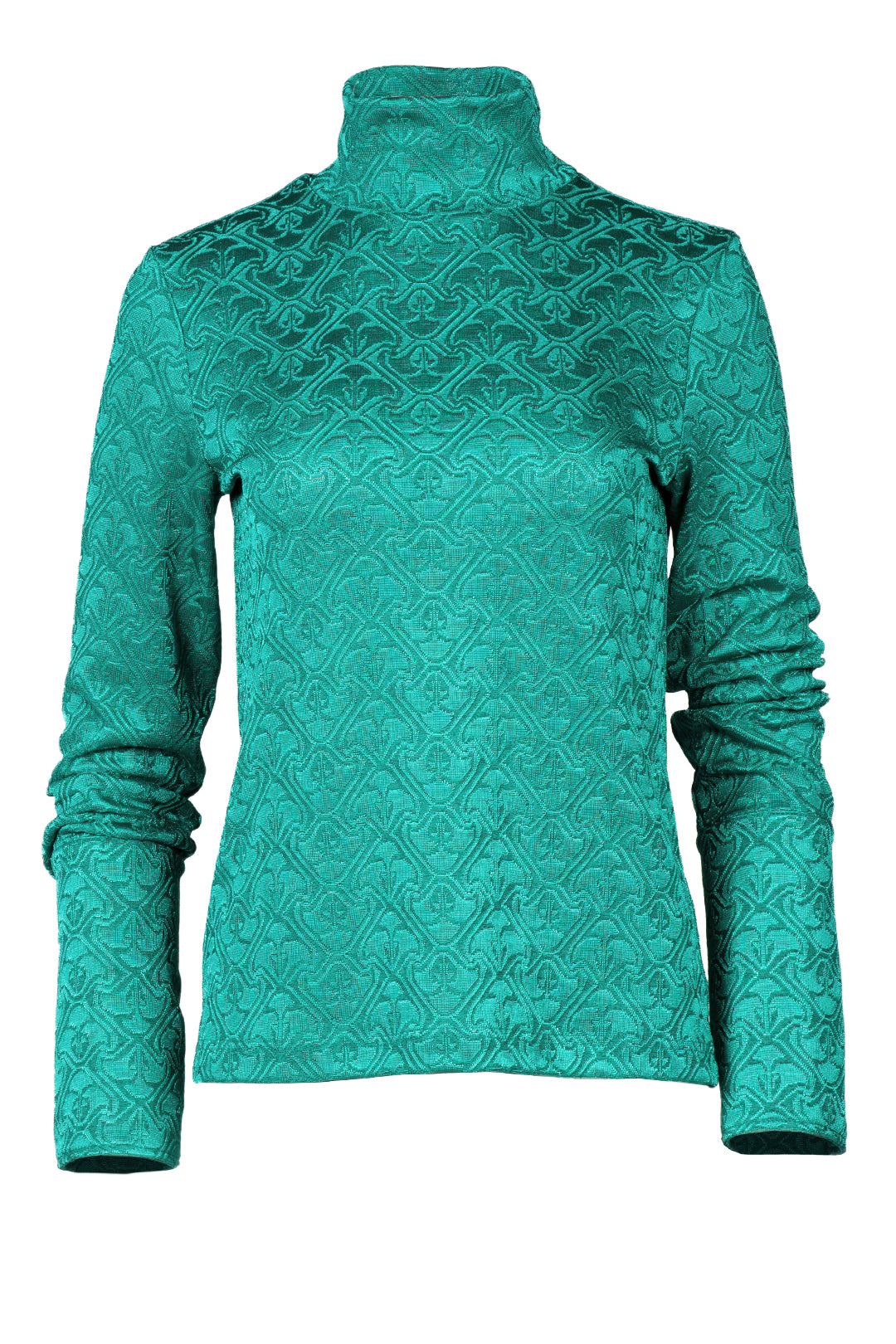 Turquoise turtleneck sweater | Kane