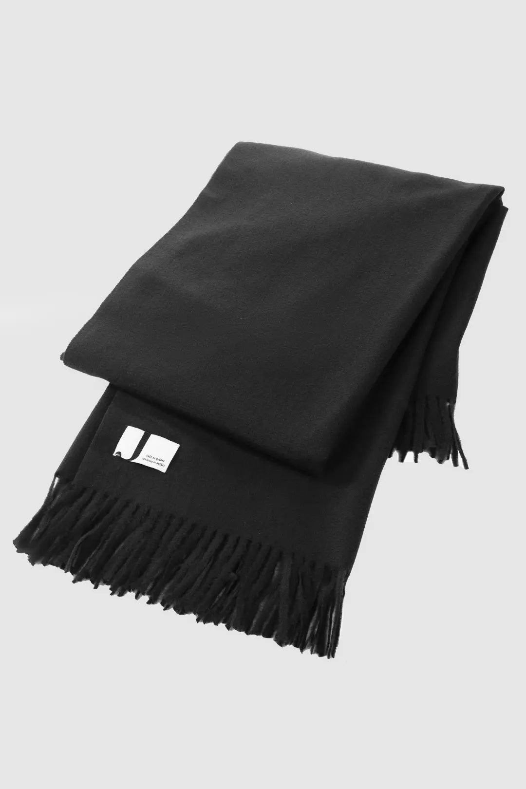 Foulard noir à franges | Novia JOELLE Collection