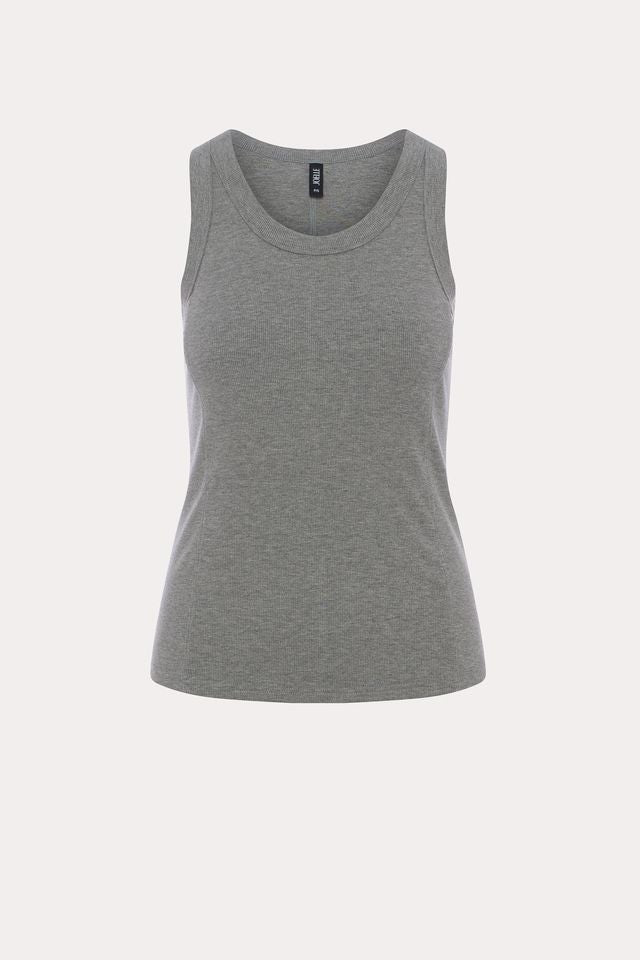 Bowery | Camisole grise à coutures apparentes