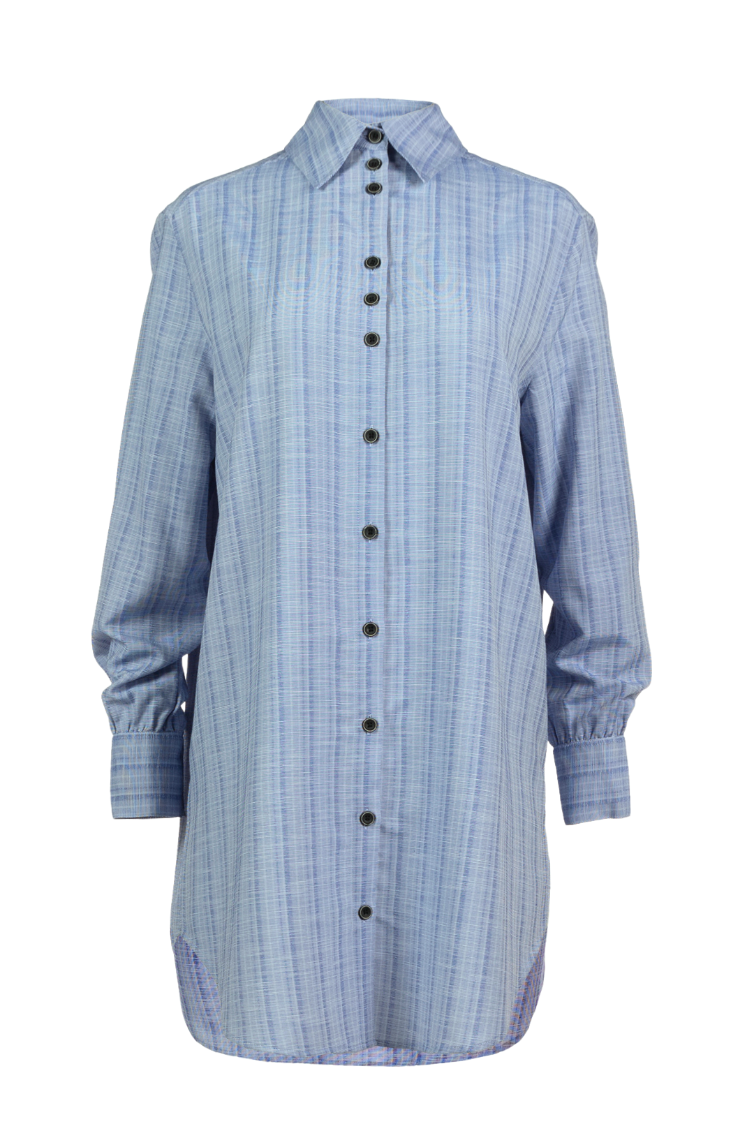 Chemise longue bleue à motif ligné | Douglas