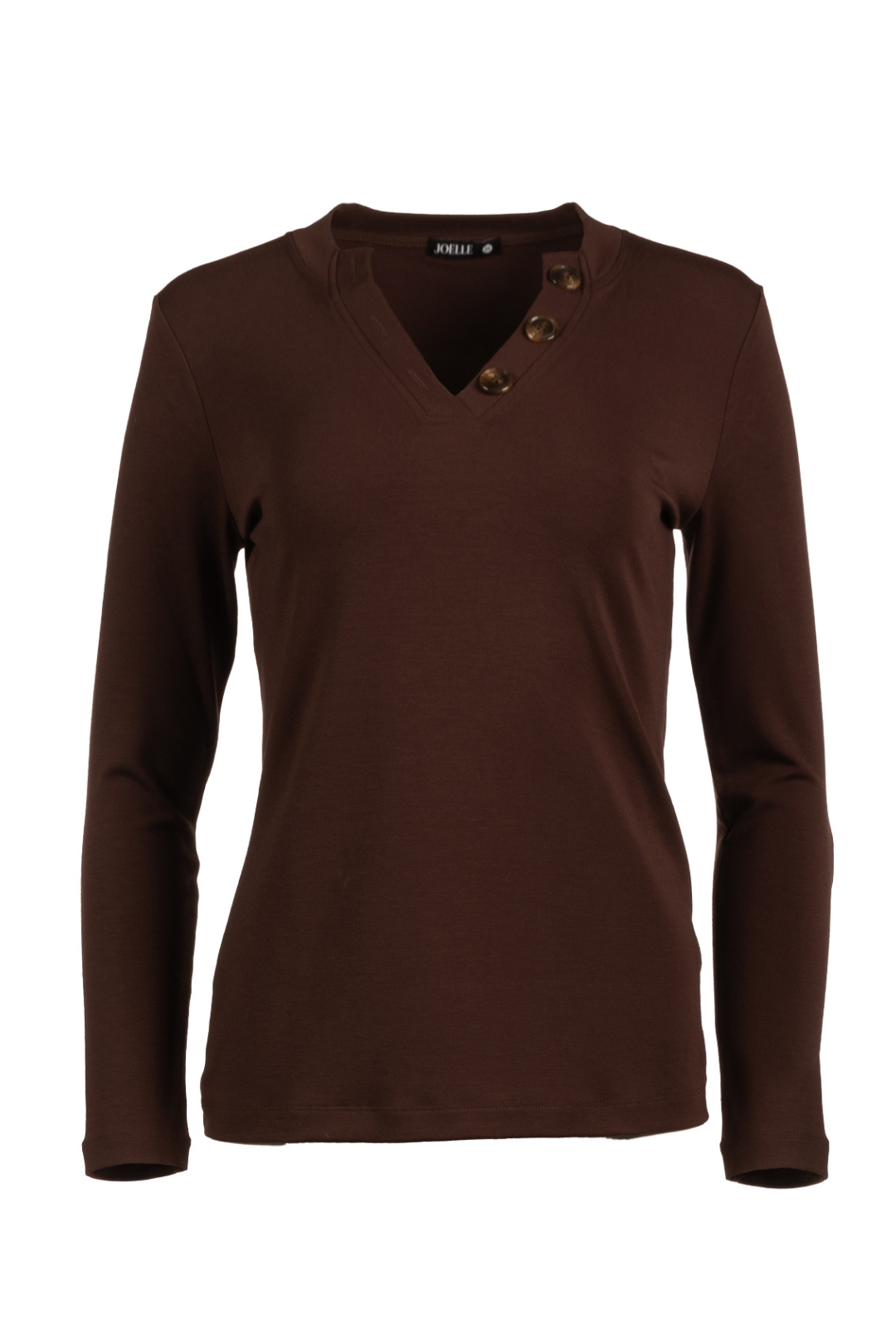 Dark brown fitted sweater | Van