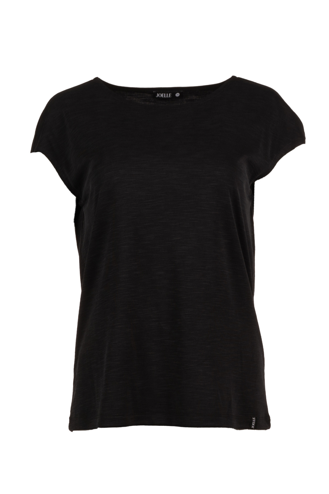 T-shirt noir à mancherons | Waverly