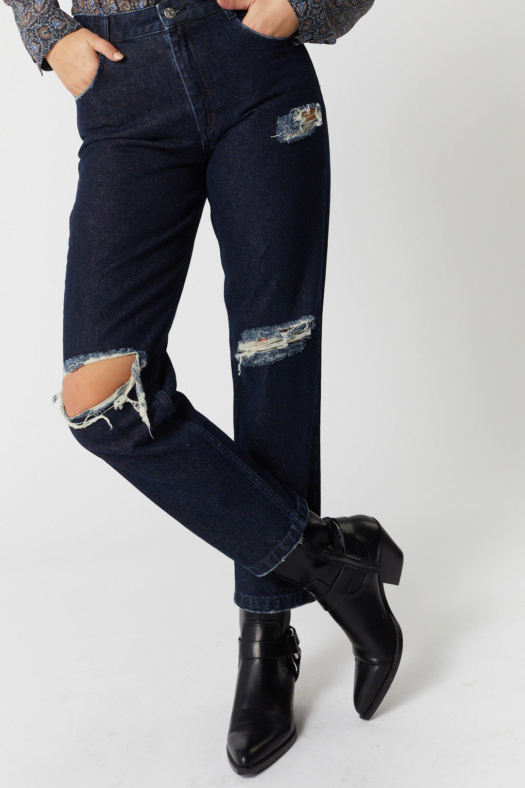 Jeans bleu foncé | Cyn