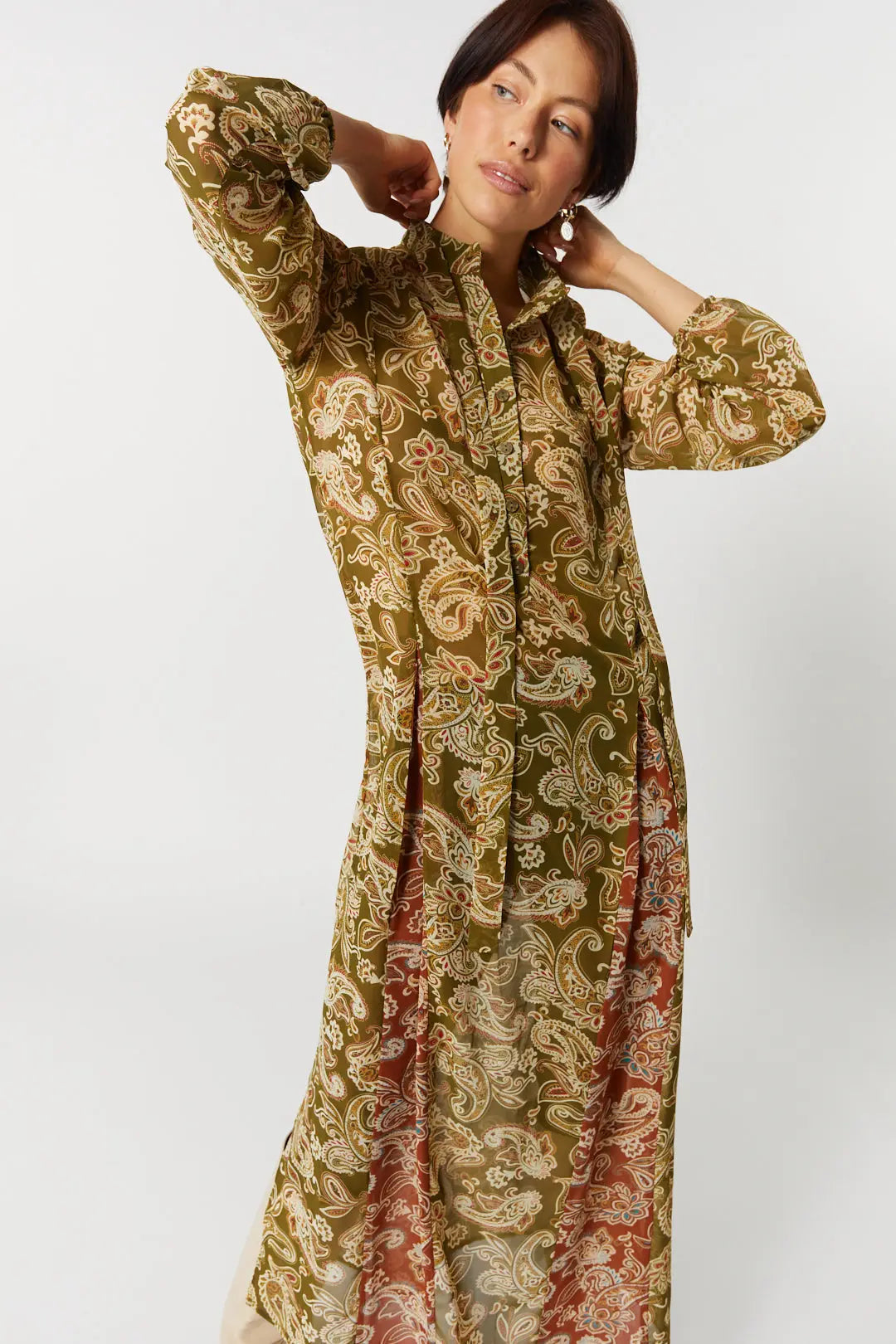Robe combo paisley | Aya JOELLE Collection