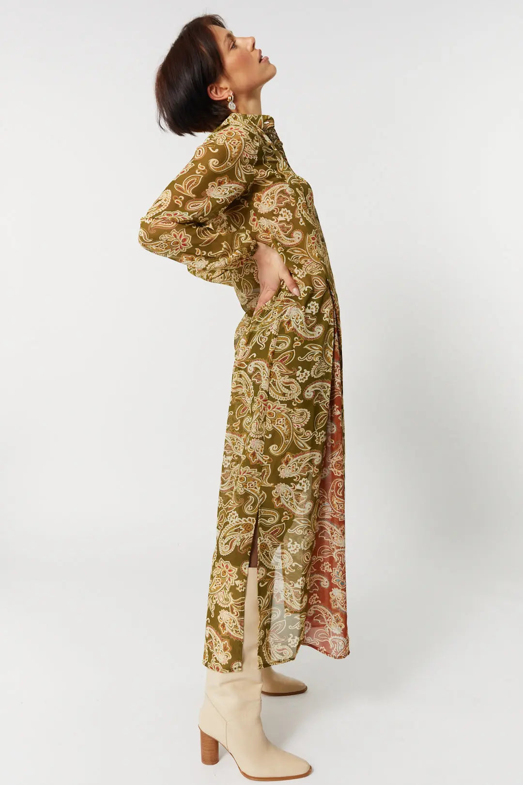 Robe combo paisley | Aya JOELLE Collection