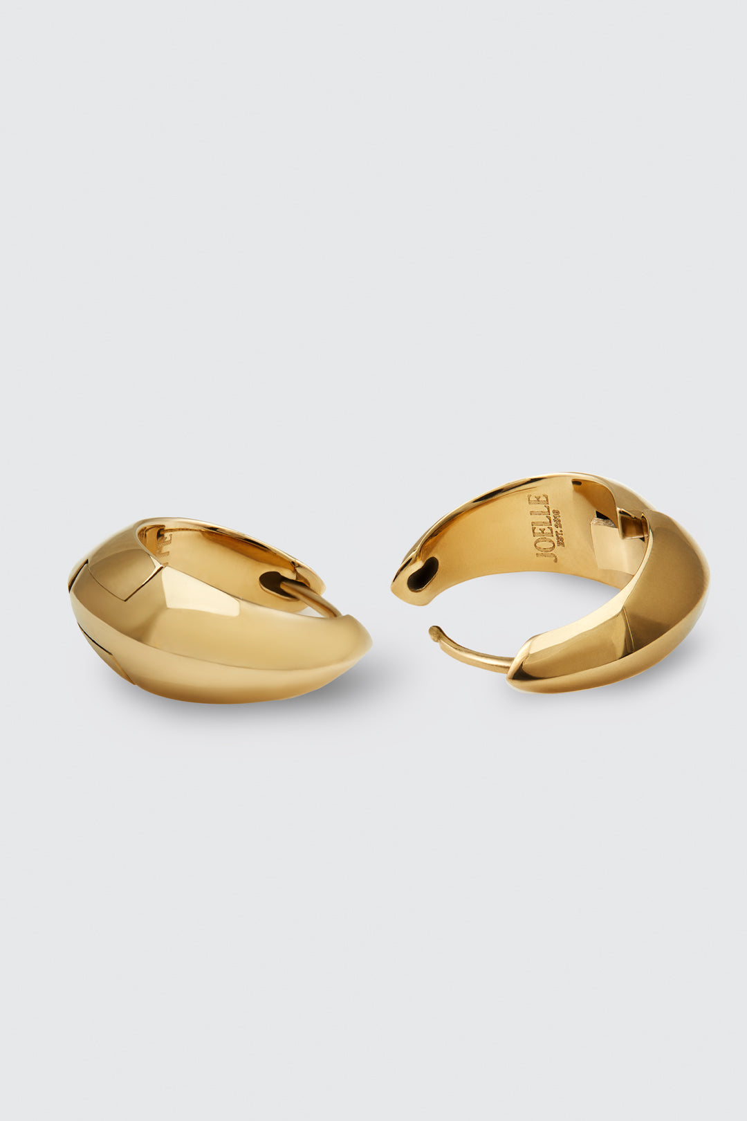 Gold sleeper earrings | Crystal
