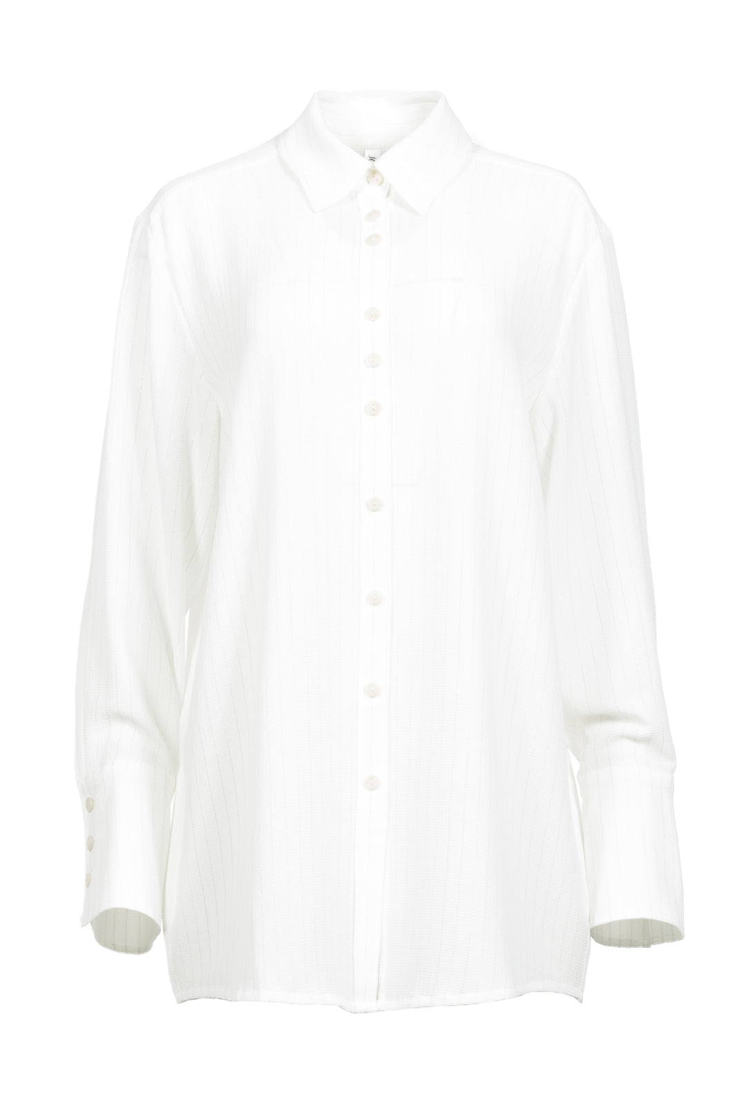Ivory shirt with silver stripes | Valentine